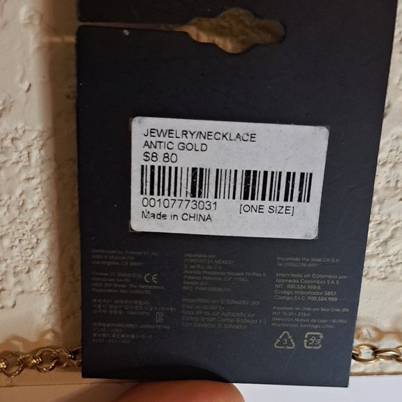 Forever 21 Golden Antic Boho Fringe Necklace - Picture 3 of 6